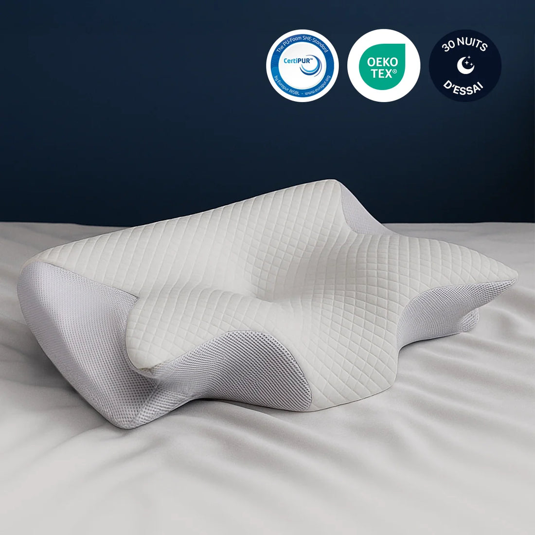 CloudCurve — Ergonomic Cervical Pillow for Pain-Free Sleep
