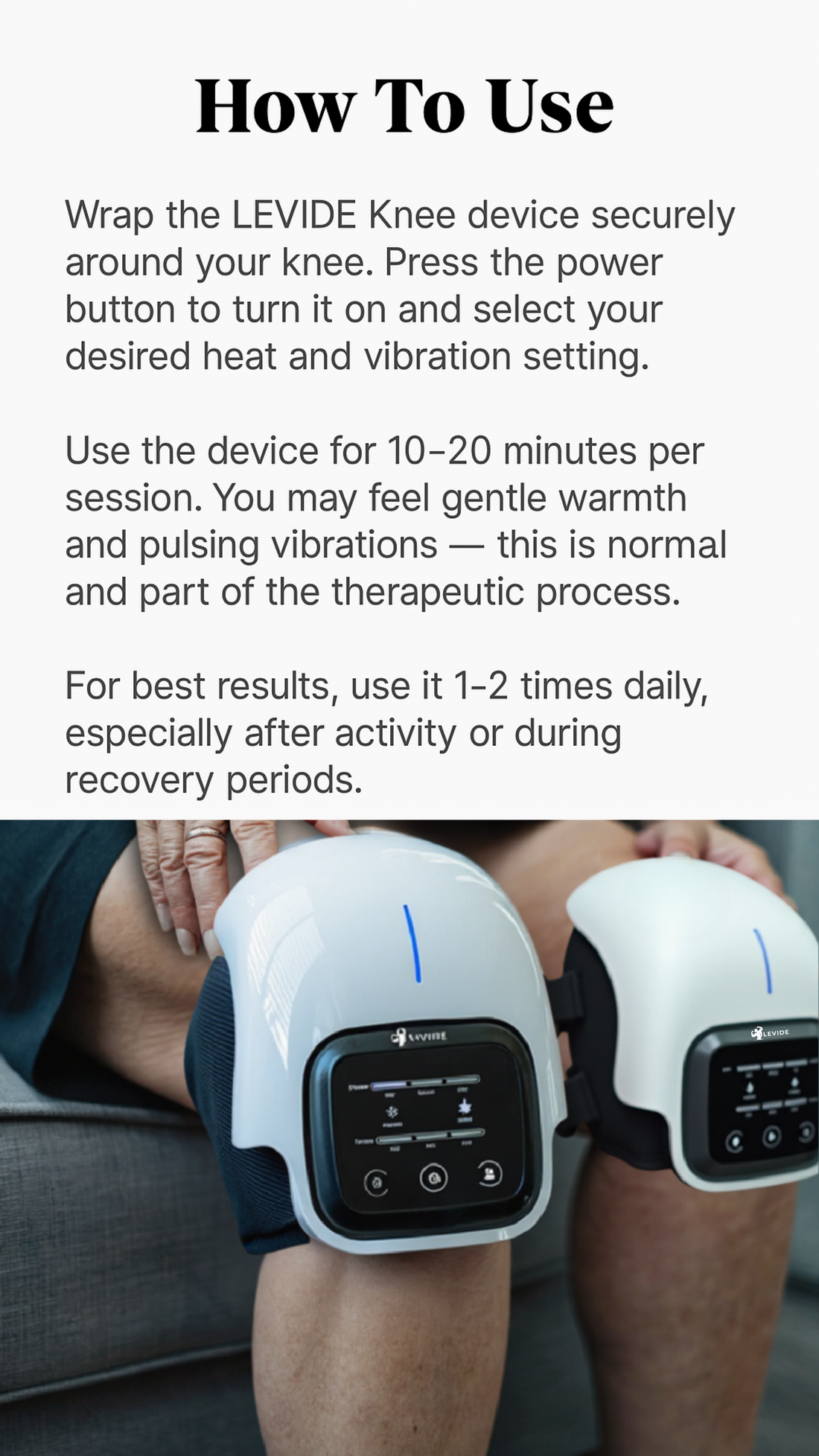 TheraGlow — Soothe Knee Pain in Minutes with Red Light & Heat