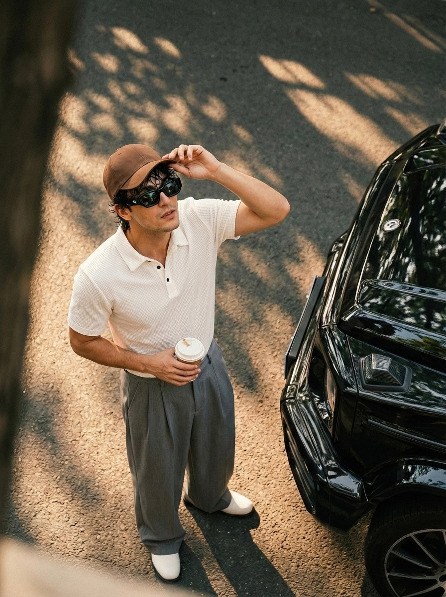 Milano — Men's Ultra-Comfortable Textured Polo