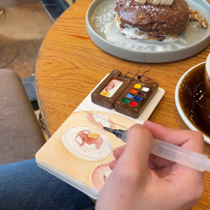 Kit Aquarelle de Voyage — Peignez partout, sans installation