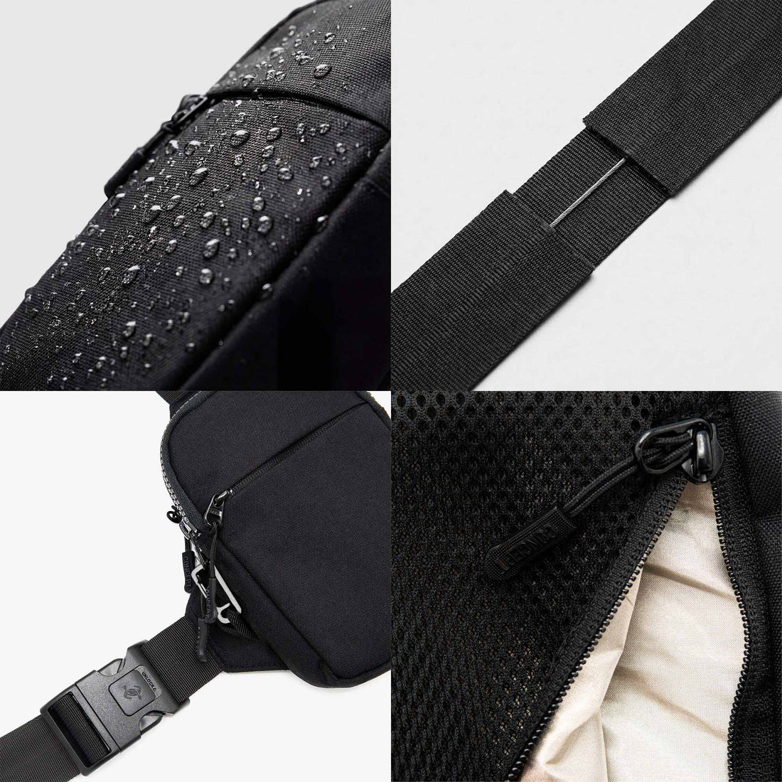 Sac Bandoulière Anti-Vol — Câble acier & poches sécurisées