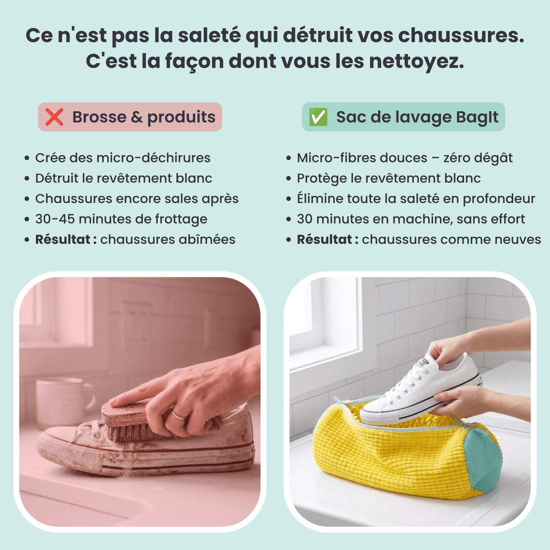 Sac de Lavage Chaussures Pro — Vos baskets comme neuves