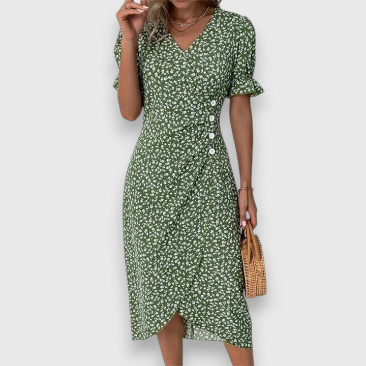 Women's Elegant Floral Dress - Timeless Charm for Any Occasion
