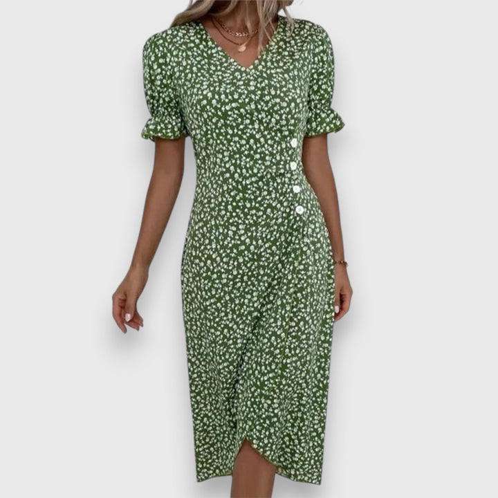 Women's Elegant Floral Dress - Timeless Charm for Any Occasion