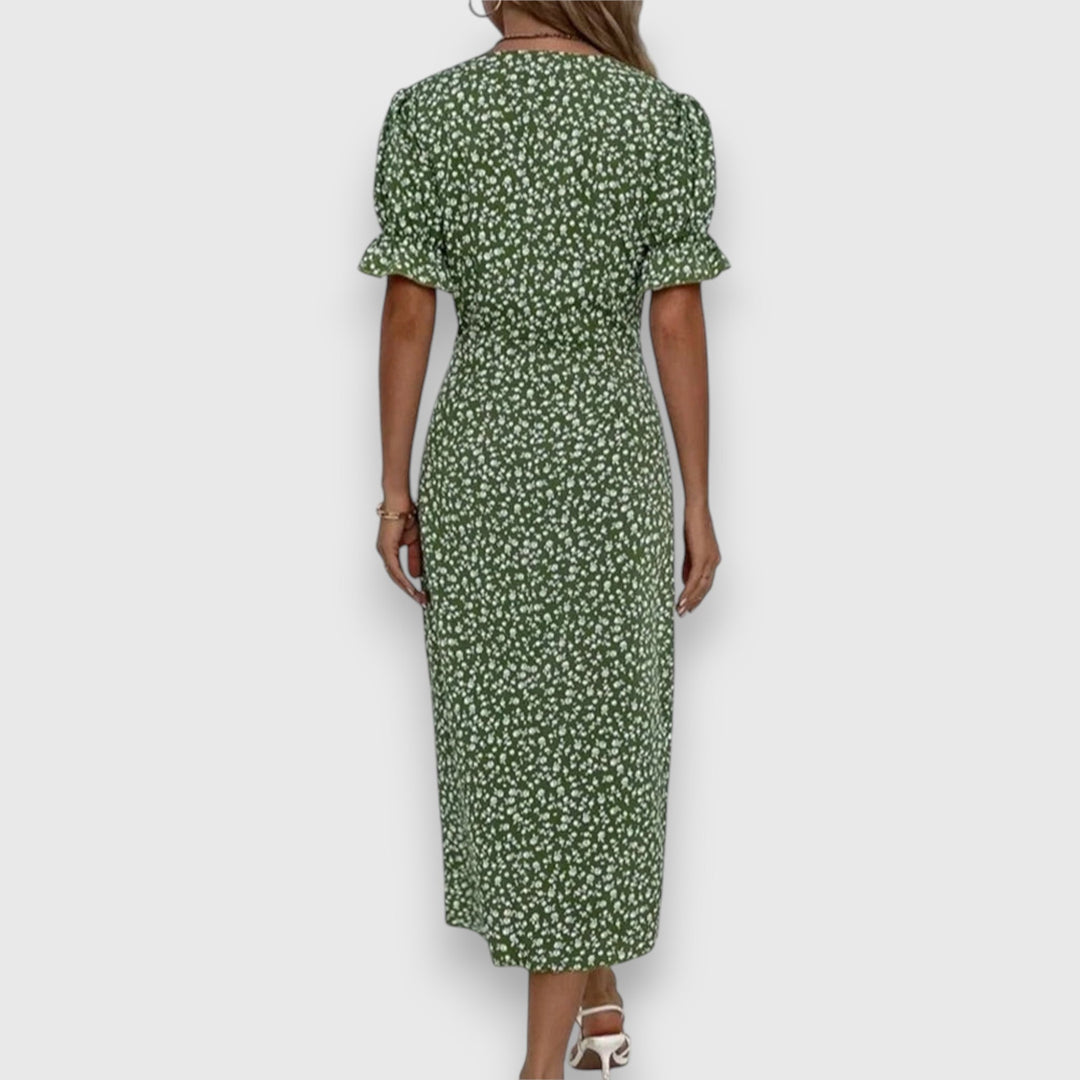 Women's Elegant Floral Dress - Timeless Charm for Any Occasion
