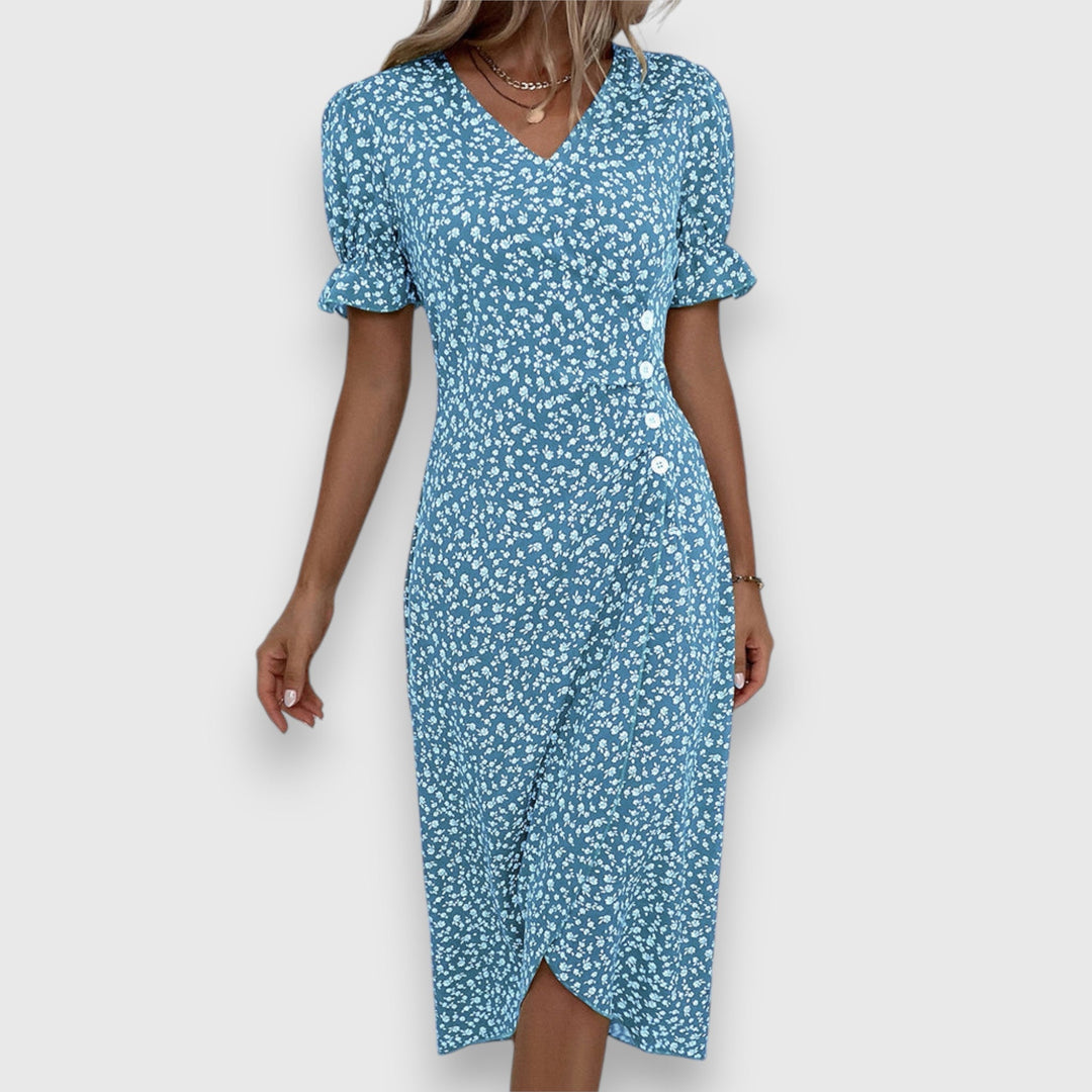 Women's Elegant Floral Dress - Timeless Charm for Any Occasion
