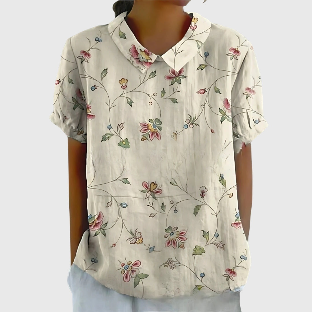 Women's Floral Blouse - Effortless Everyday Elegance for Any Occasion