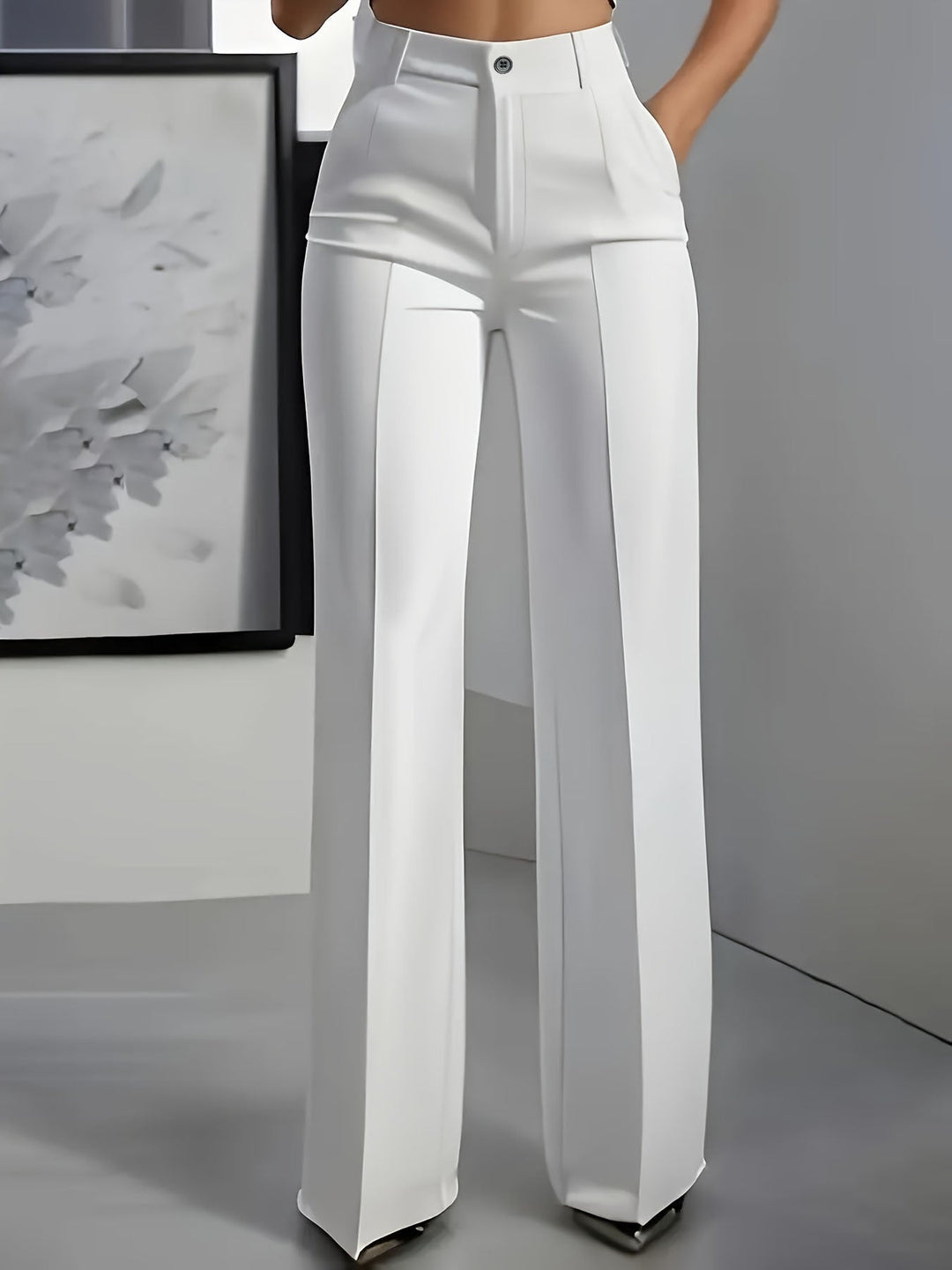 Women's Wide-Leg Tailored Pants - Effortless Elegance
