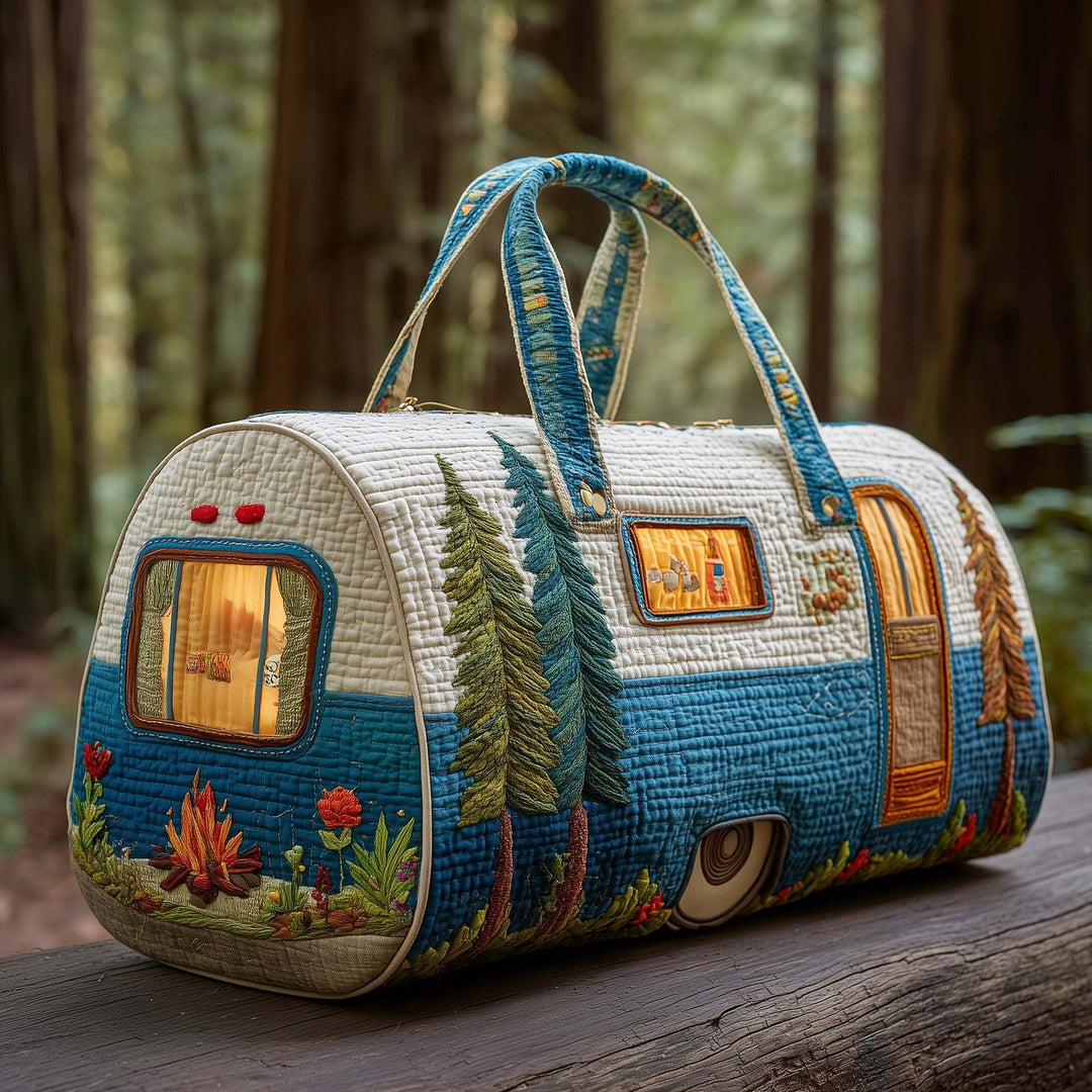 Women's Padded Travel Bag - Artisan Print for Stylish Weekends