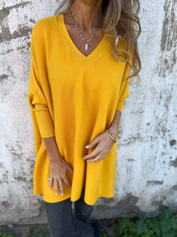 Women's Cashmere V-Neck Sweater - Lightweight & Elegant for Summer