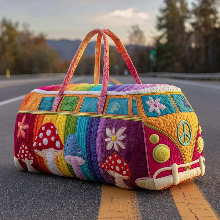 Women's Padded Travel Bag - Artisan Print for Stylish Weekends
