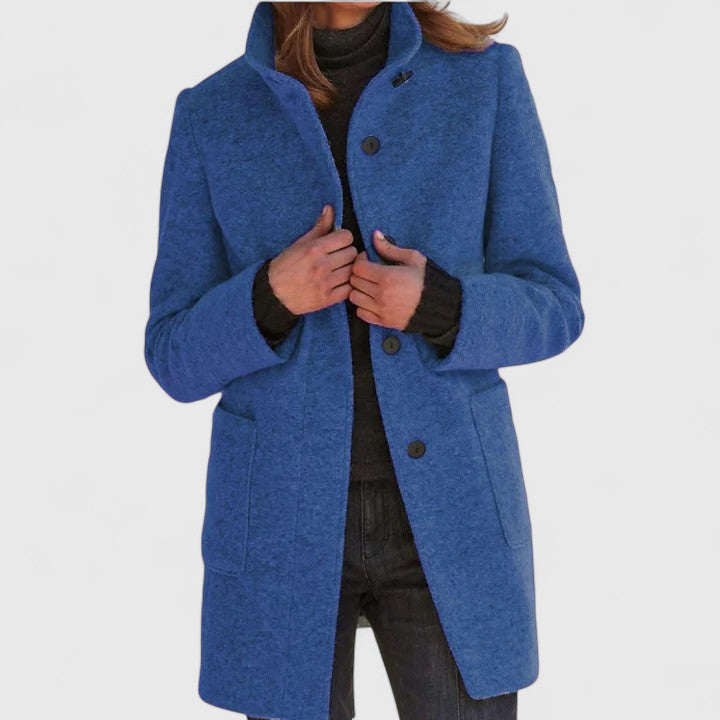 Women's Classic Tailored Coat - Effortless Sophistication