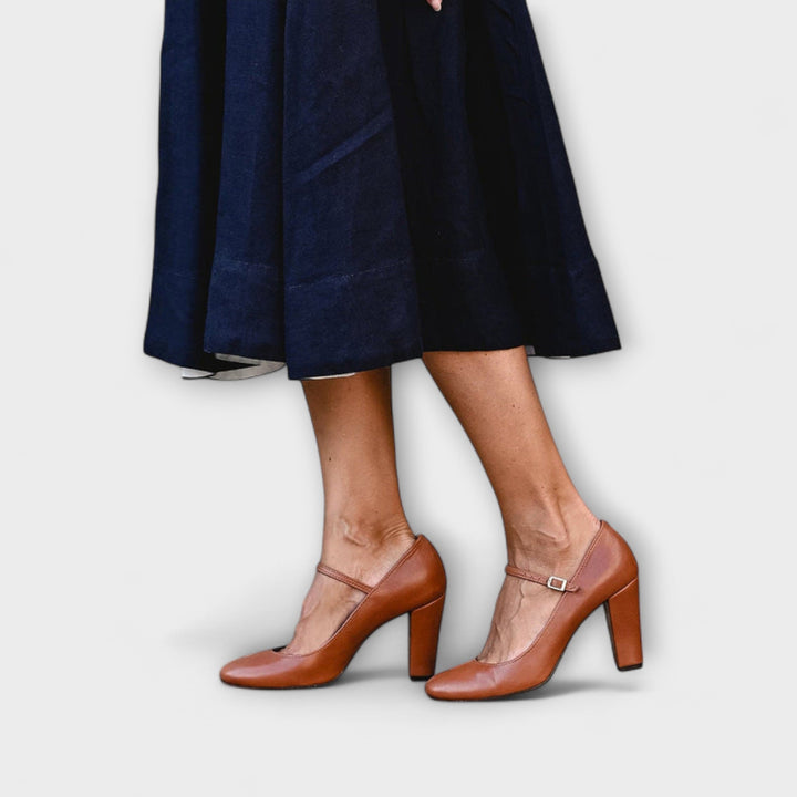 Women's Bravina Mary Jane Heels - Timeless Modern Block Heel