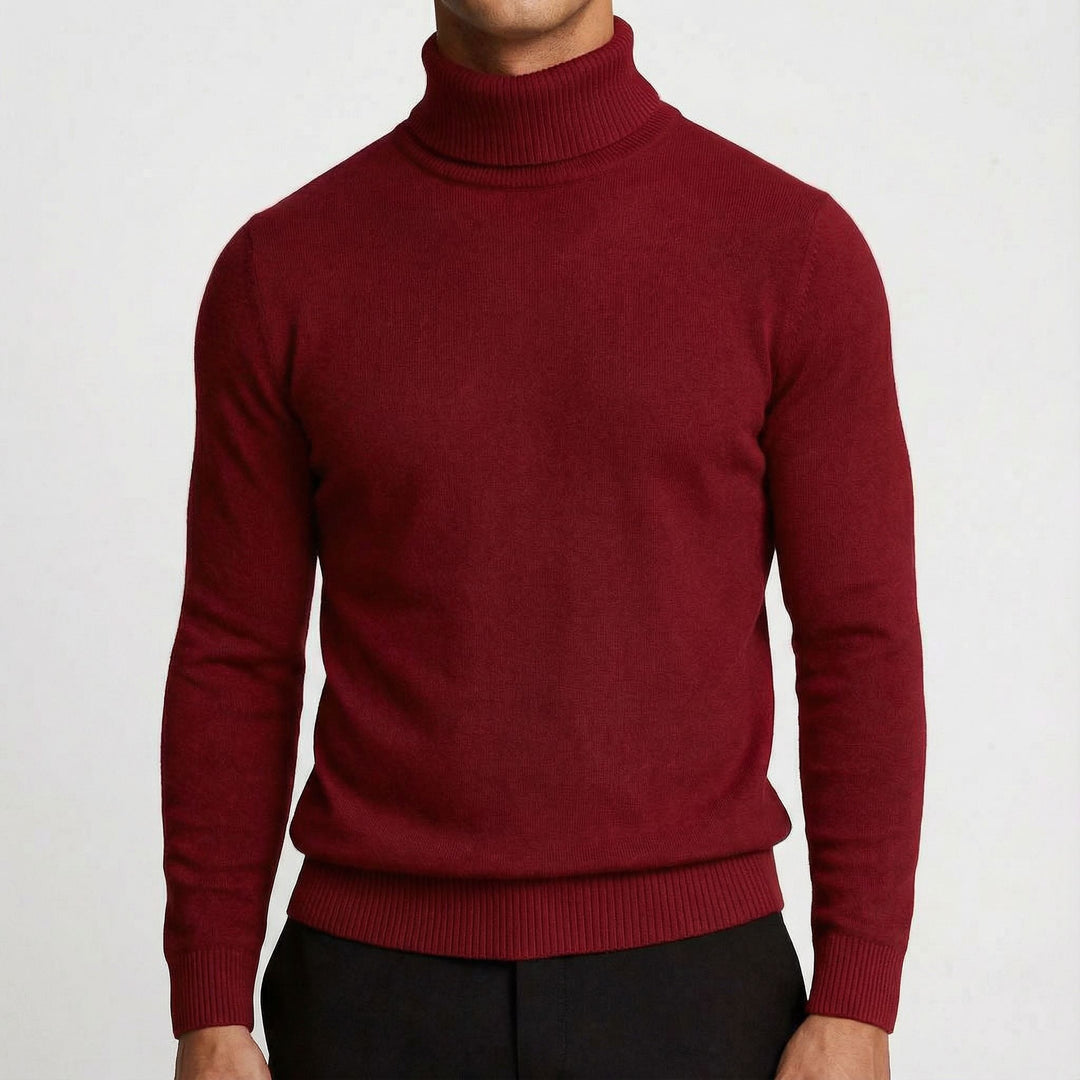 Men's Merino Wool Turtleneck Jumper – Warm Winter Knit