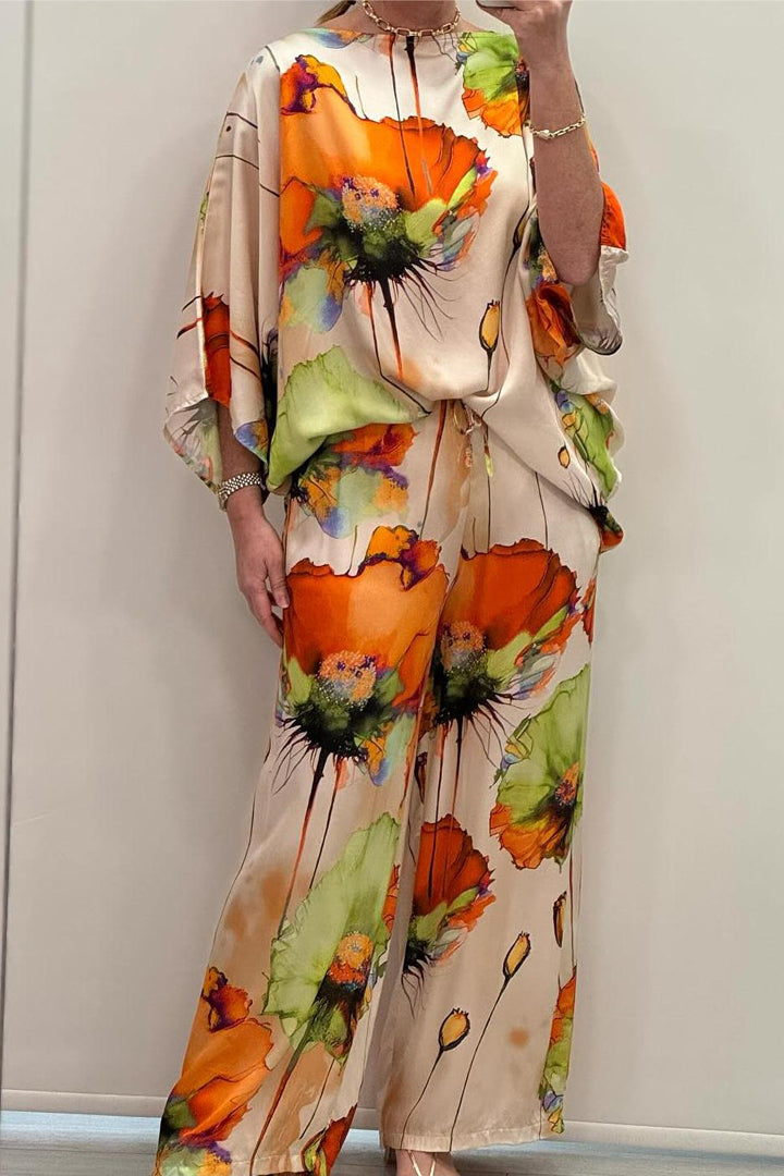 Women's Printed Two-Piece Set - Effortless Statement Style