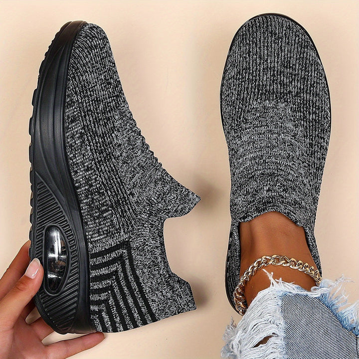 Women's Knit Air Cushion Sneakers - Orthopedic Comfort