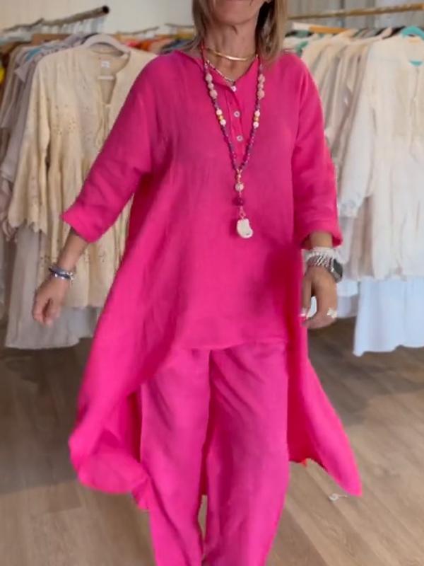 Women's Relaxed Casual Two-Piece Set - Everyday Comfort