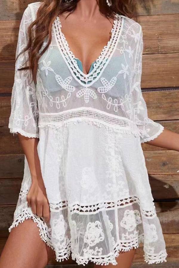 Women's Effortless Swim Cover-Up Jacket - Beach Style