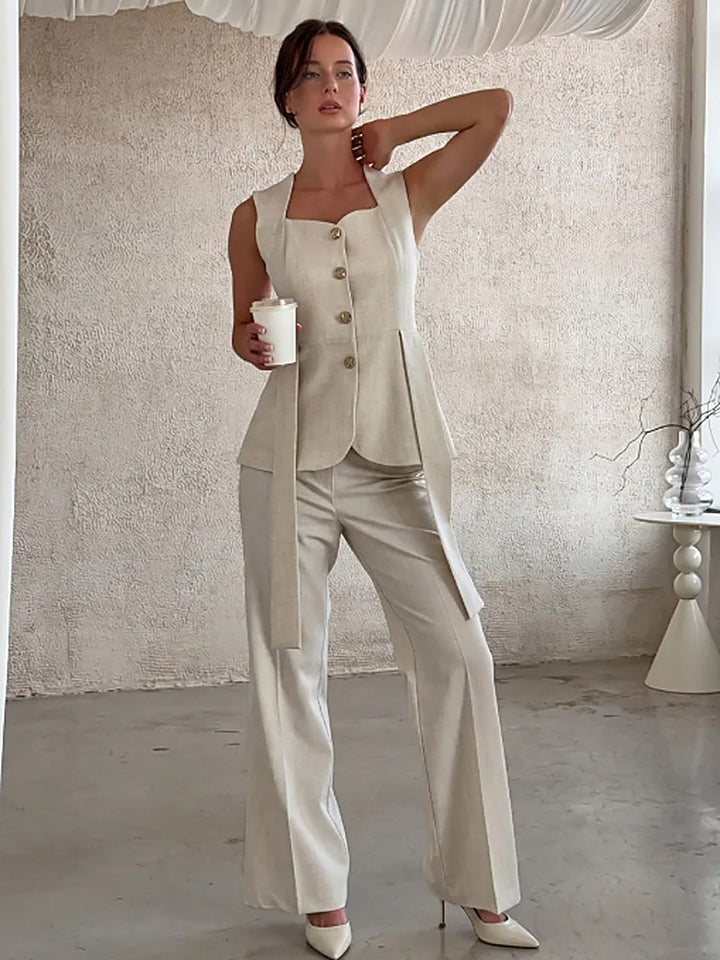 French Tailored Vest + Trousers Set