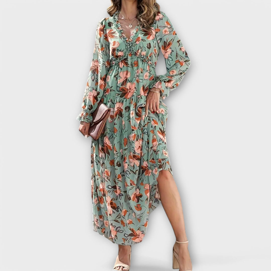 Women's Floral Maxi Dress – Elegant, Versatile Day-to-Night