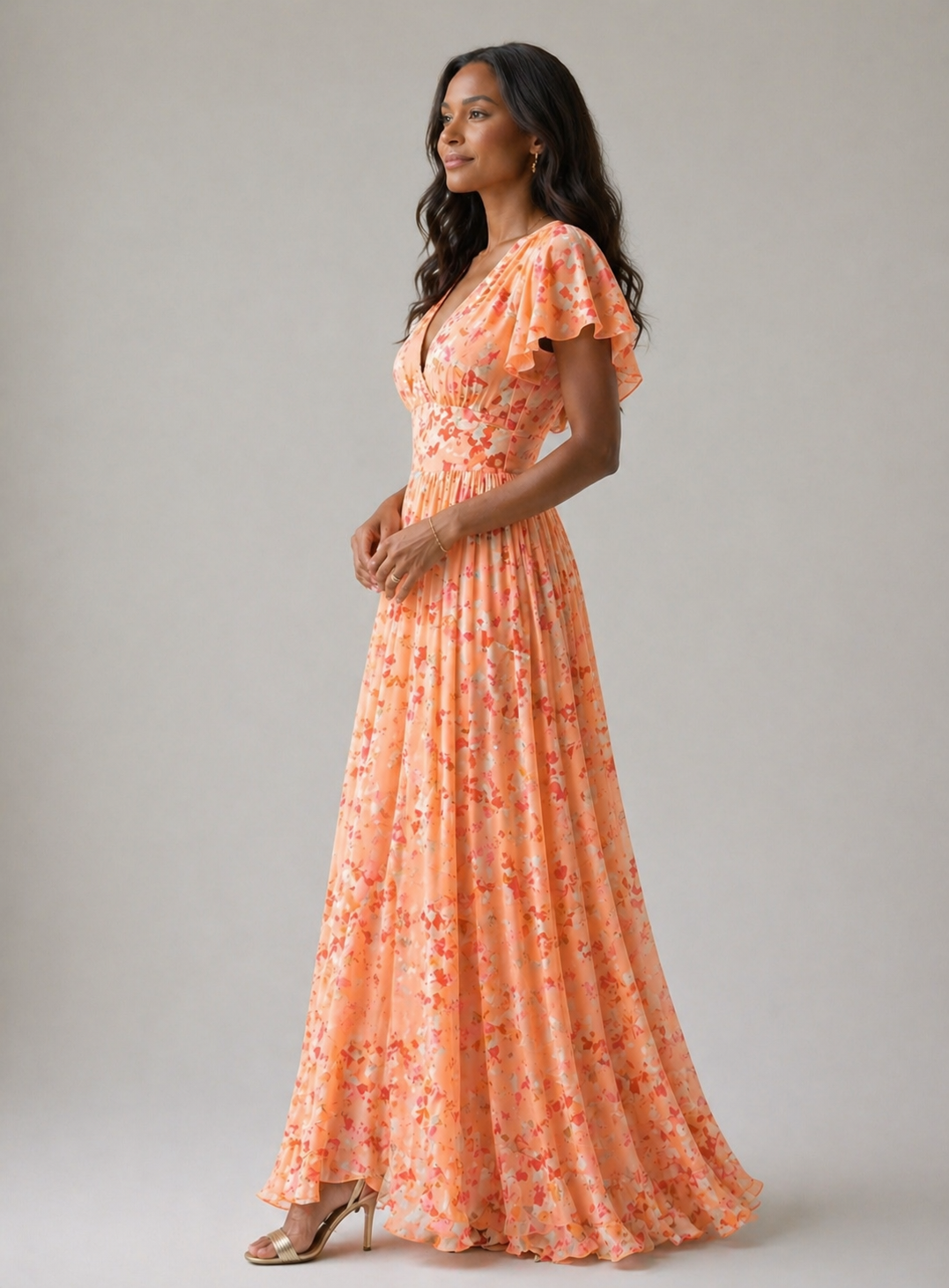 Women's Glamorous Belly-Covering Dress - Flattering and Confident