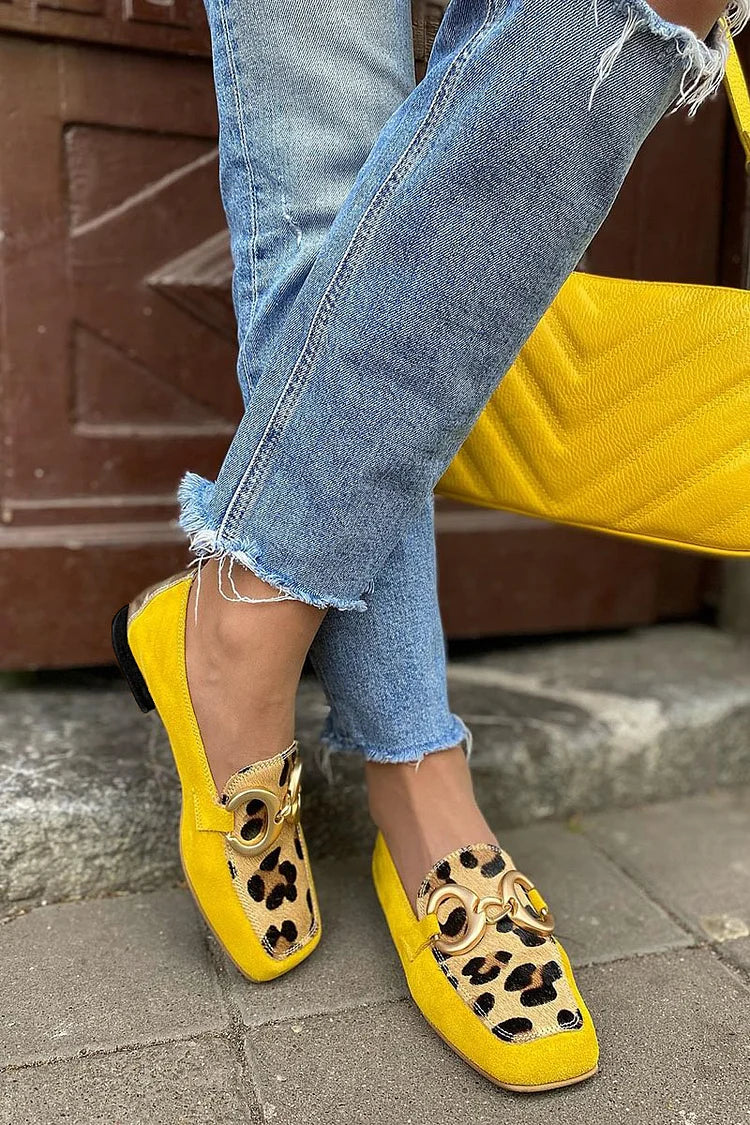 Women's Animal Print Loafers - Elegant Everyday Comfort