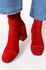Women's Square Toe Ankle Boot with Bold Heel - Elevate Every Outfit