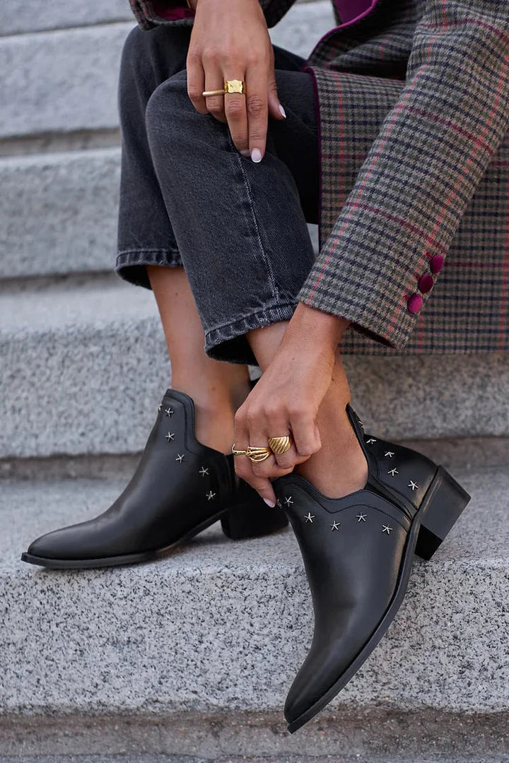 Women's Ankle Boot with Star Details - Everyday Style