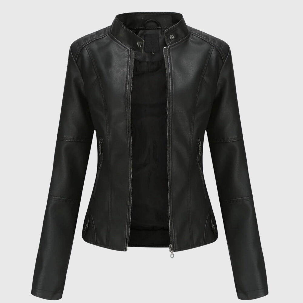 Women's Leather Jacket - Elegant and Versatile for Everyday