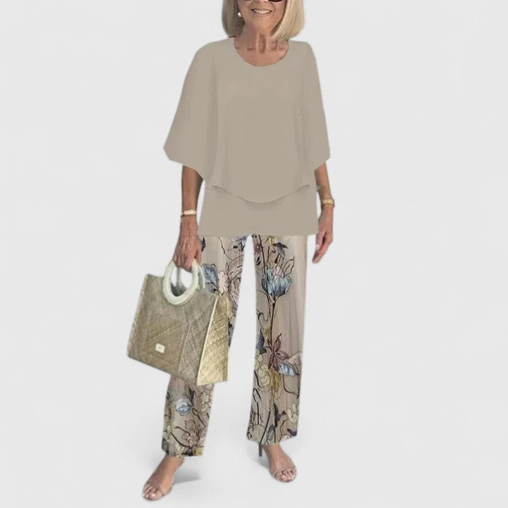 Women's Sophisticated Two-Piece Set - Effortless Elegance