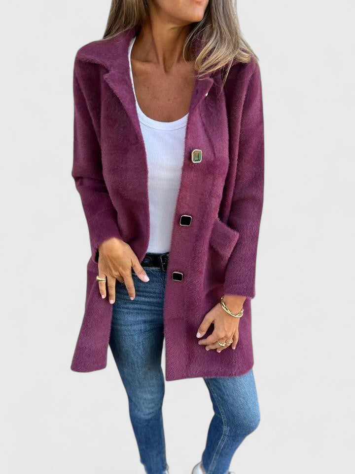 Women's Soft Long Coatigan - Effortless Layering Piece