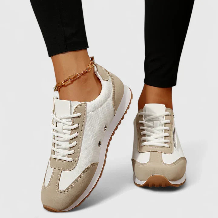 Women's Casual Lace-Up Sneakers - Everyday Comfort