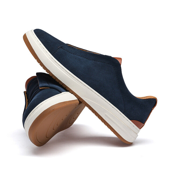 Men's Suede Slip-On Sneakers – Cushioned Everyday Trainers