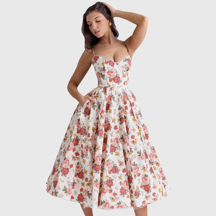Women's Maxi Dress with Pockets - Elegant for Special Occasions