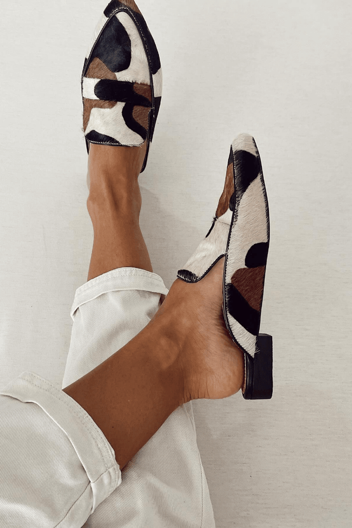 Women's Abstract Pattern Loafers - Everyday Comfort and Style