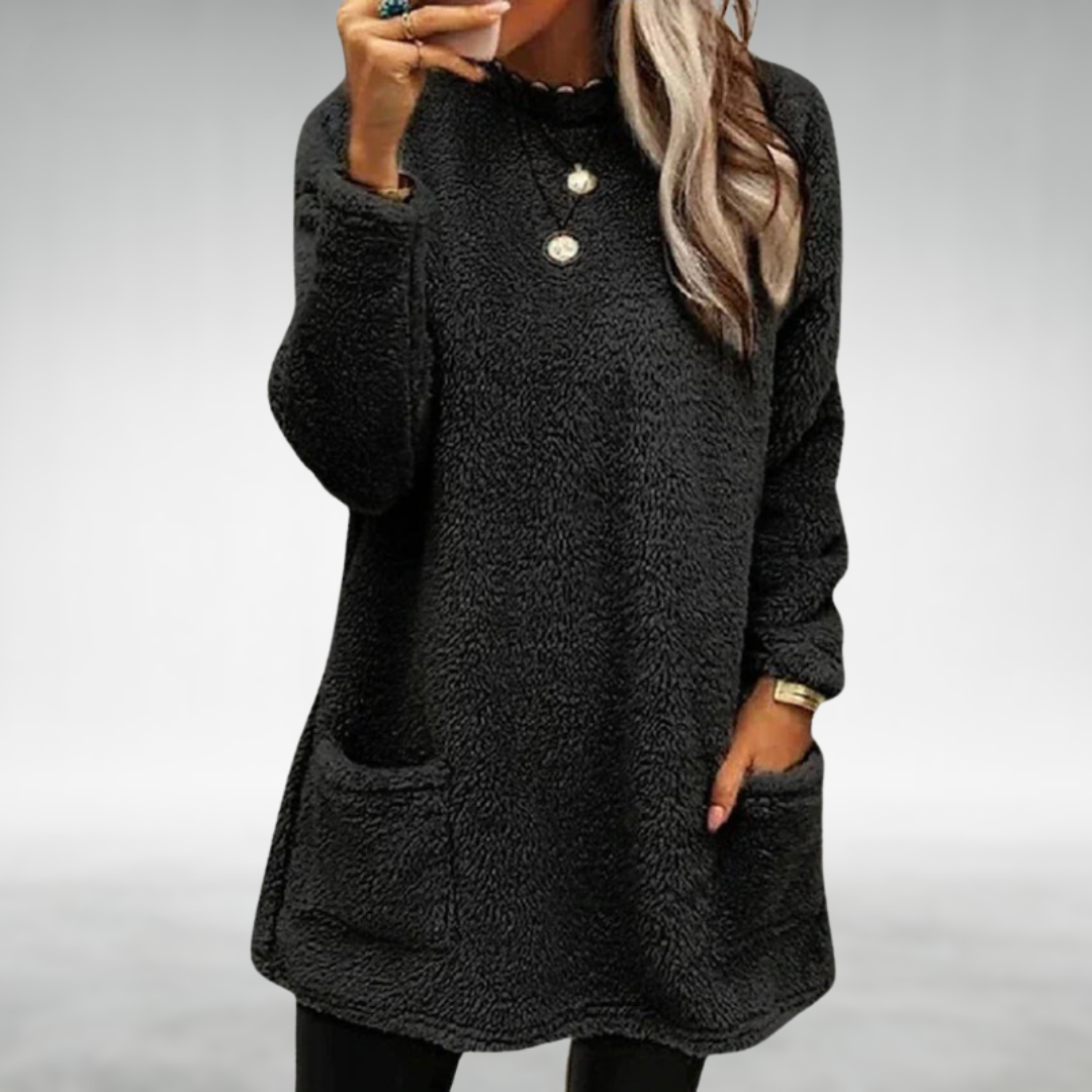 Women's Cozy Relaxed Pullover Tunic - Everyday Warmth and Comfort