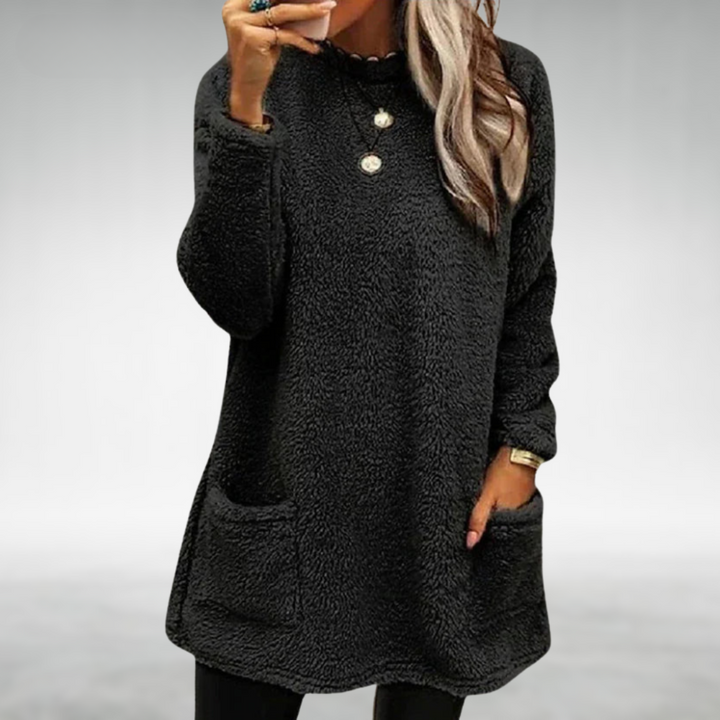 Women's Cozy Relaxed Pullover Tunic - Everyday Warmth and Comfort