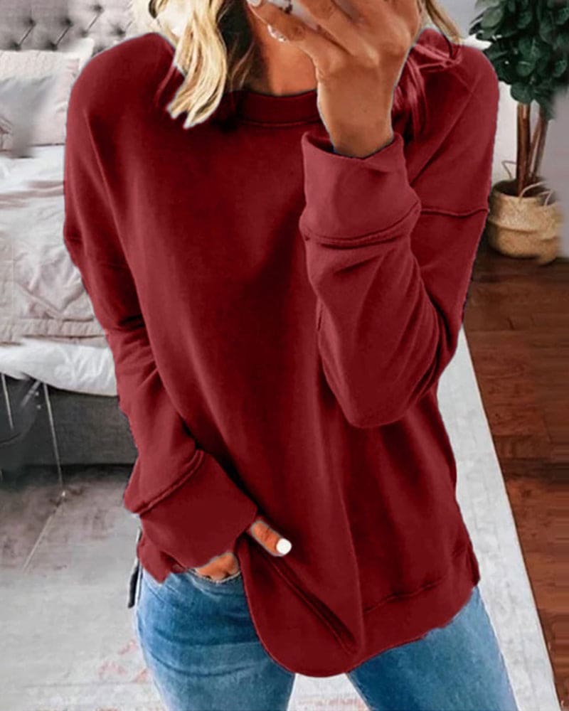 Women's Jordyn Weekend Essential Sweatshirt - Cozy Off-Duty Layer