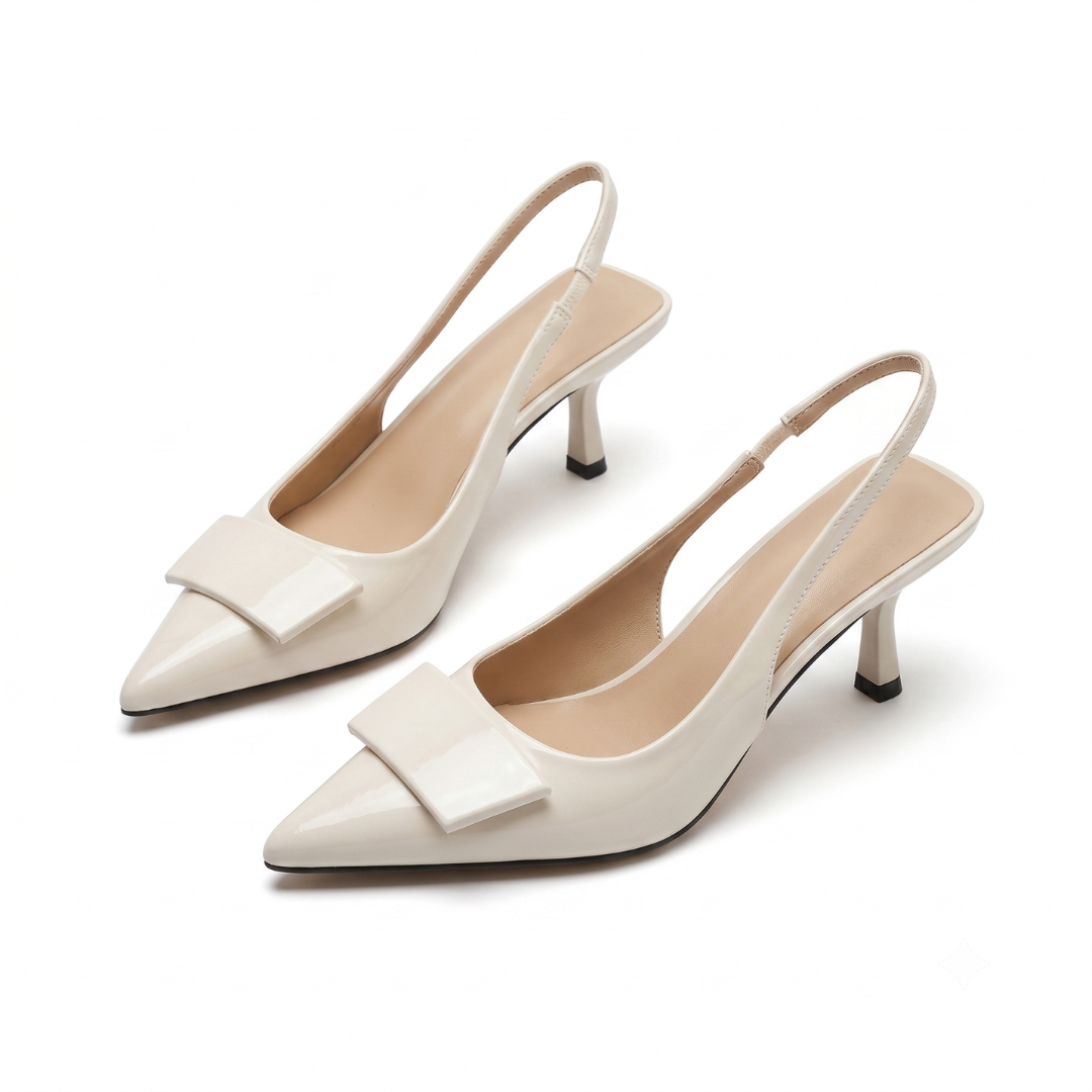 Women's Slingback Kitten Heels - Polished Office & Evening Style