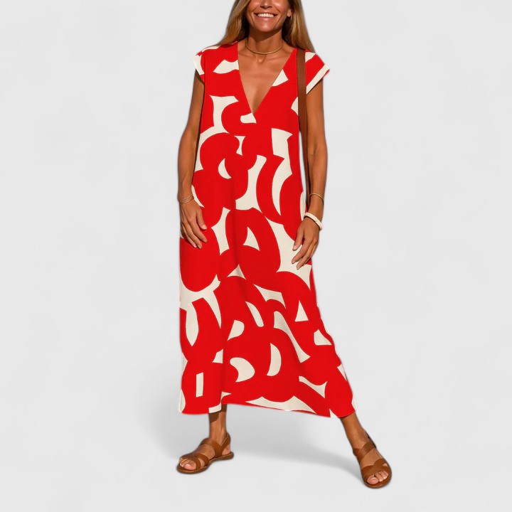 Women's Sophisticated Maxi Dress - Effortless Elegance for Any