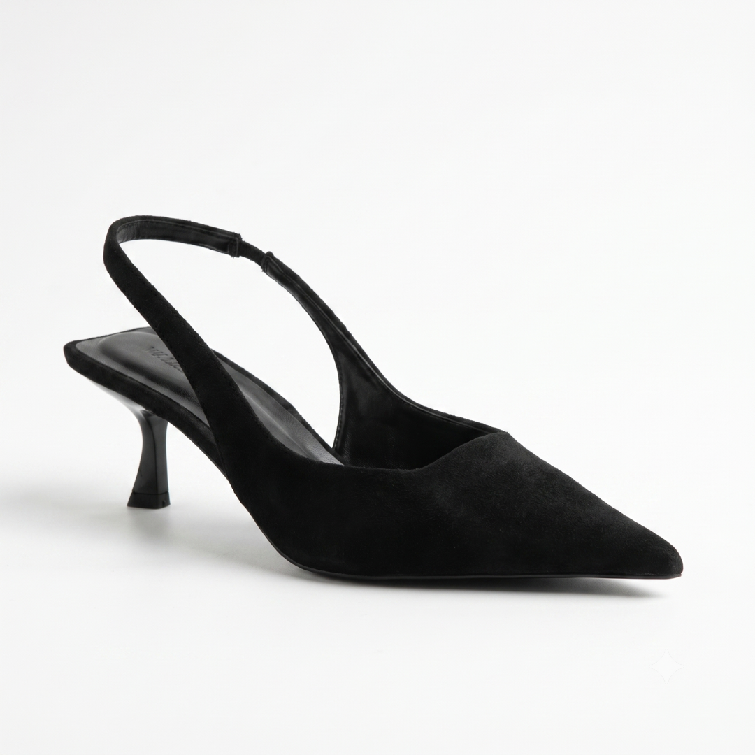 Women's Pointed Toe Slingback Heels - For Office and Evenings