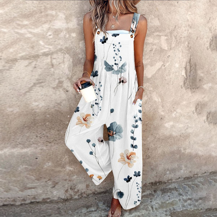 Women's Floral Jumpsuit - Effortless All-Day Style