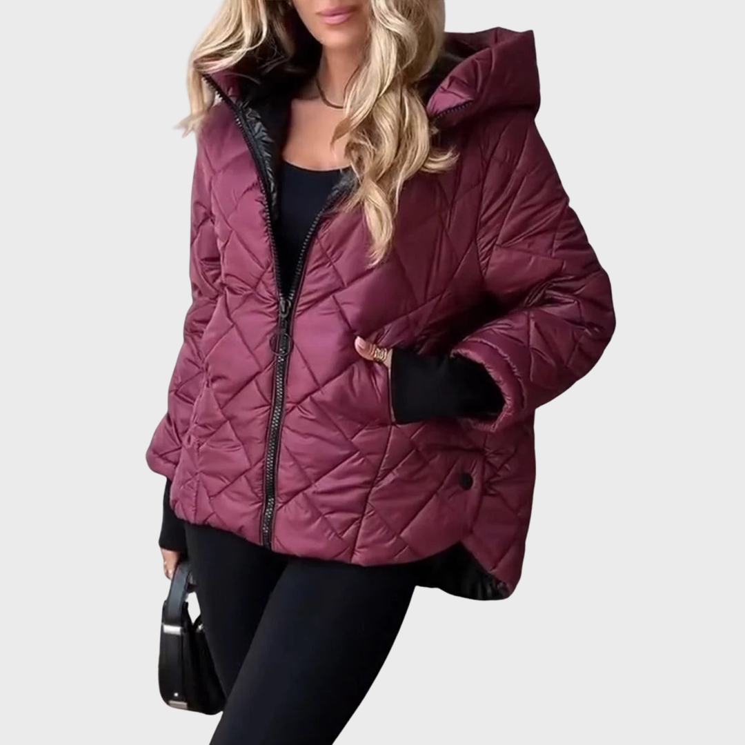 Women's Quilted Puffer Jacket - Everyday Cold-Weather Essential