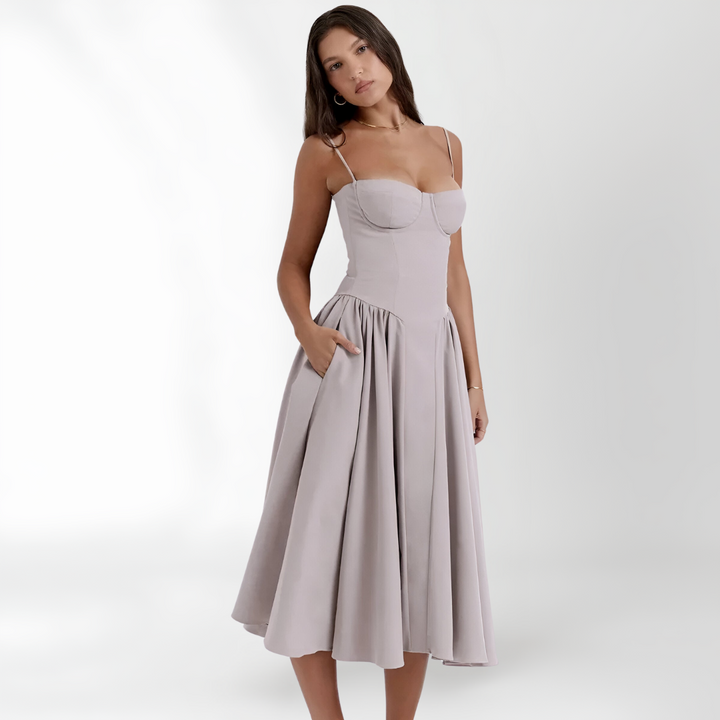Women's Maren Sleeveless Corset Dress - Elegant & Sophisticated