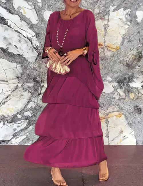 Women's Laura Flowing Long Maxi Dress - Elegant & Artful