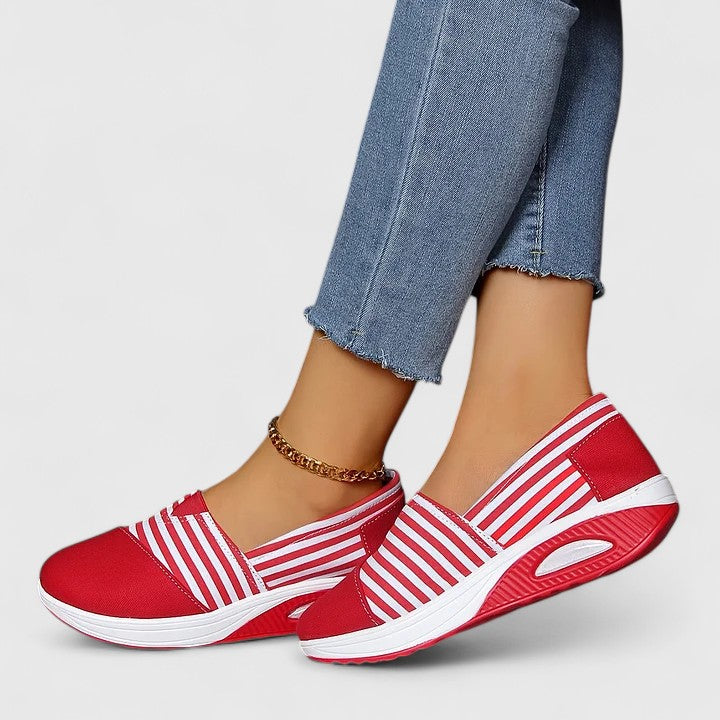 Women's Colette Striped Slip-On Sneakers - Everyday Comfort