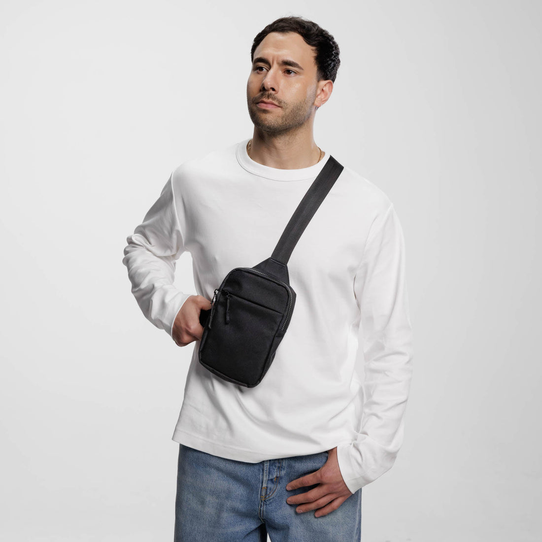 Sac Bandoulière Anti-Vol — Câble acier & poches sécurisées