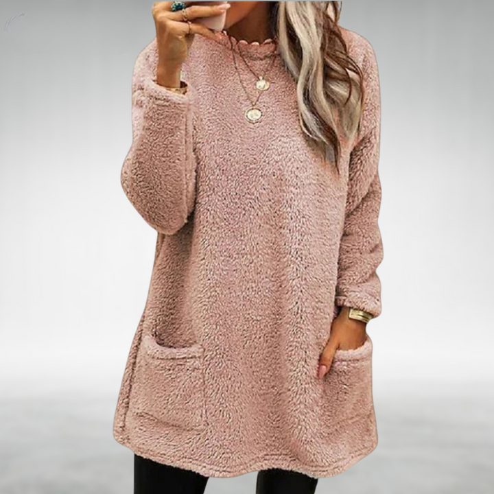 Women's Cozy Relaxed Pullover Tunic - Everyday Warmth and Comfort