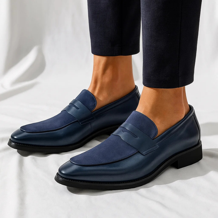 Men's Leather Penny Loafers – Italian Slip-On Shoes