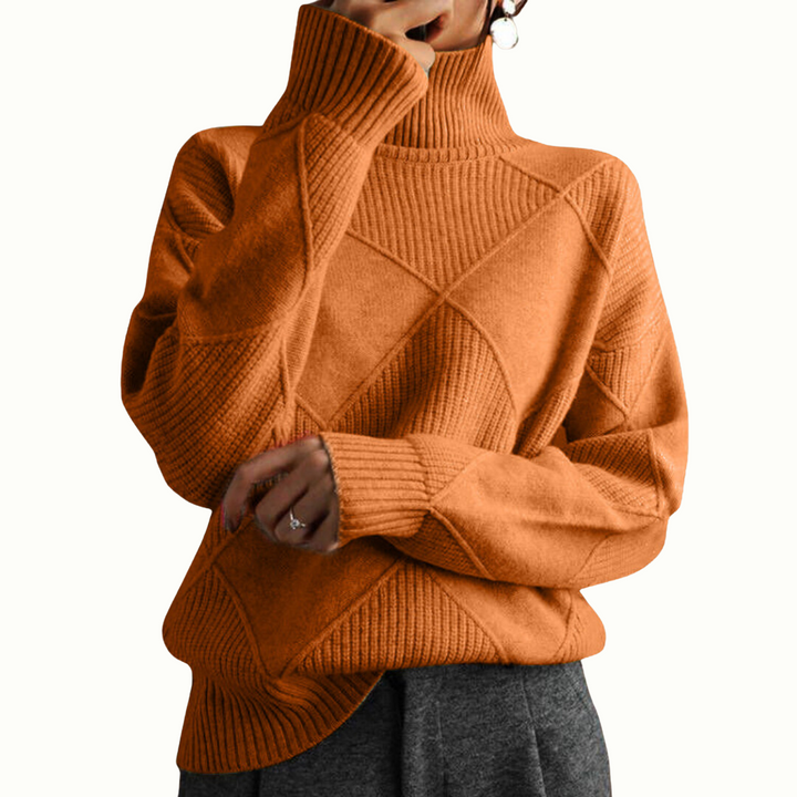 Women's Mara Luxe Textured Winter Sweater - Effortless Cold Day
